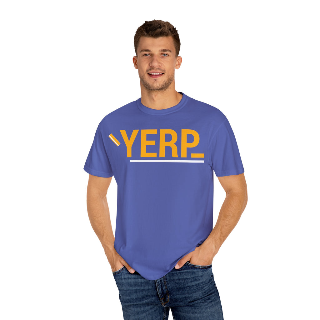 SHFT Designs Graphic T-shirt with 'YERP' and 'SHFT' Designs, Trendy Unisex Tee, Streetwear Style Shirt, Gift for Friends