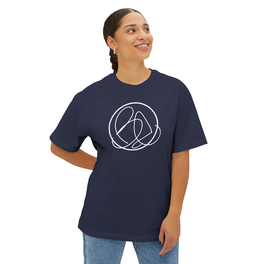 Oversized Tee - Brother Eroc White Logo Design