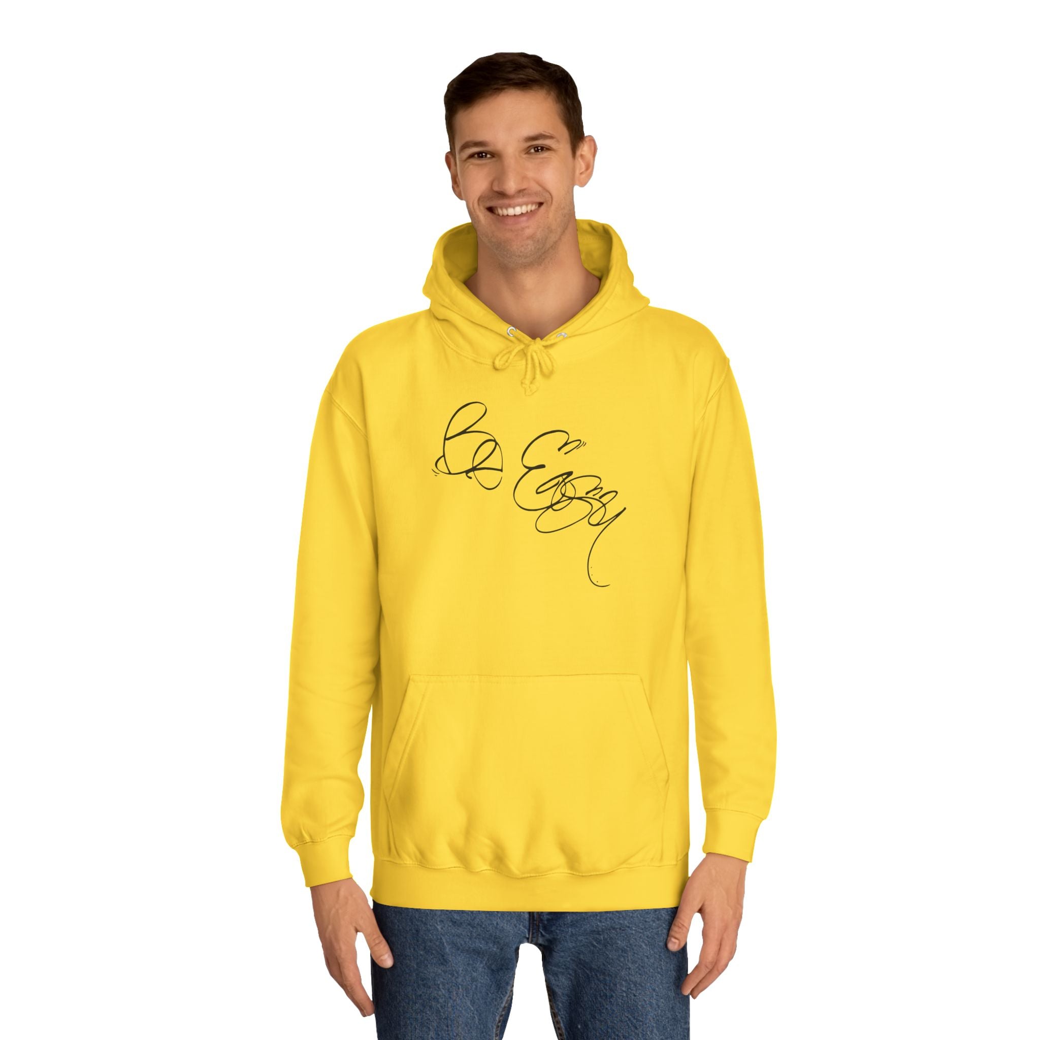 Graffiti Hand Style Unisex Hoodie - Be Easy Black Lettering Design