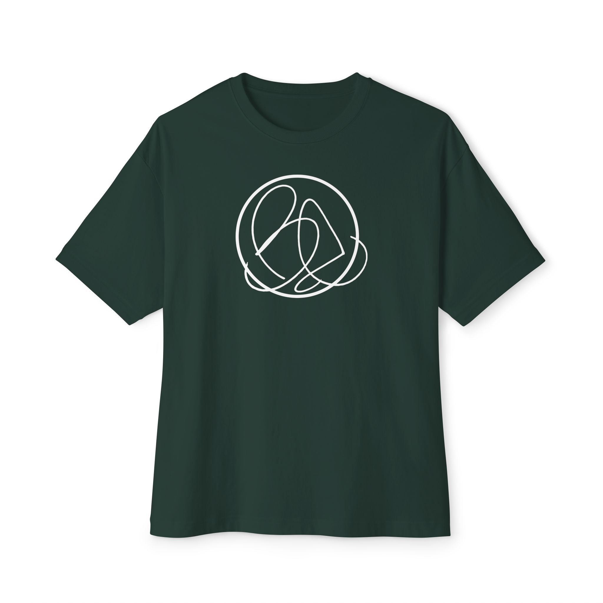 Oversized Tee - Brother Eroc White Logo Design