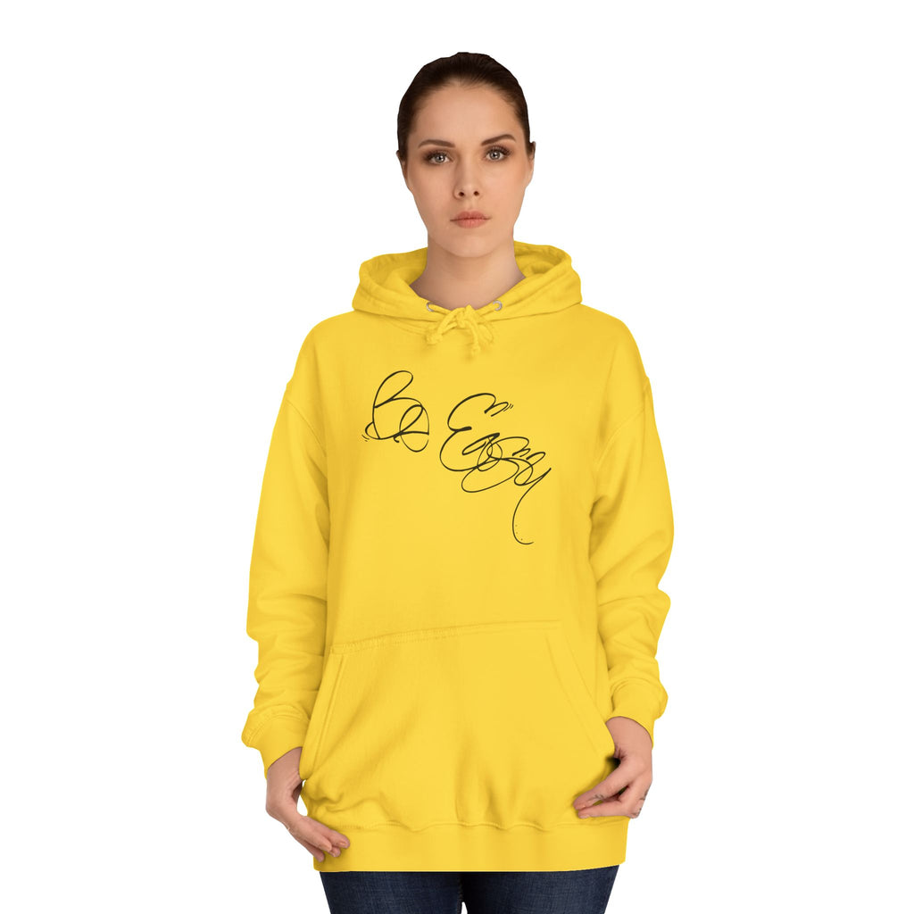 Graffiti Hand Style Unisex Hoodie - Be Easy Black Lettering Design