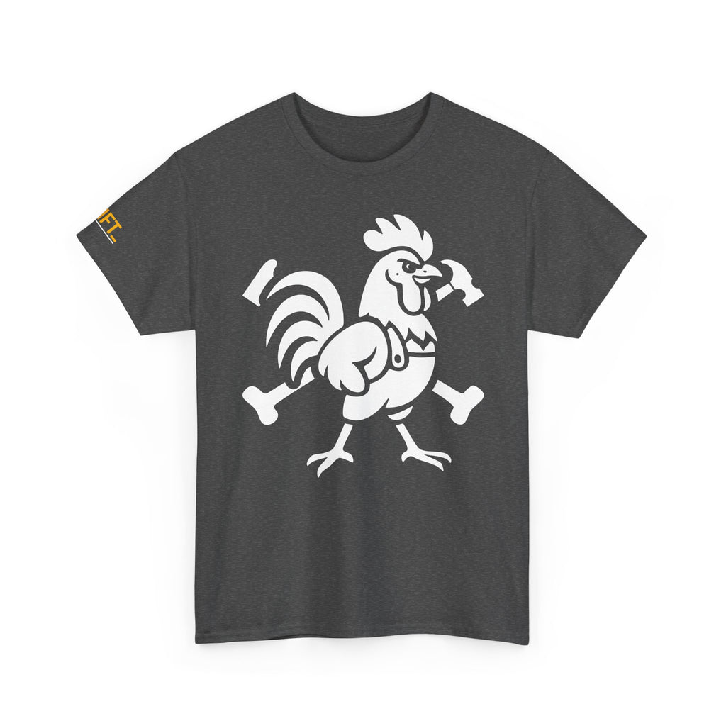 Hammered Rooster Tee - Perfect for Gym Lovers, Fitness Apparel, Casual Wear, Gifts for Him/Her, Unisex Workout Top