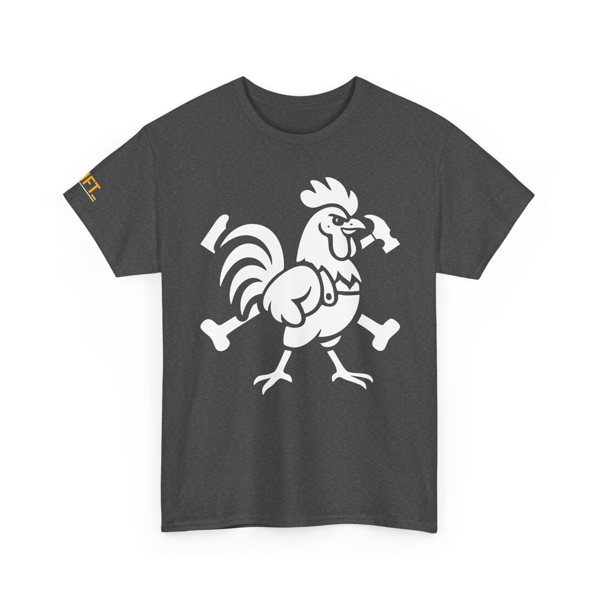 Hammered Rooster Tee - Perfect for Gym Lovers, Fitness Apparel, Casual Wear, Gifts for Him/Her, Unisex Workout Top