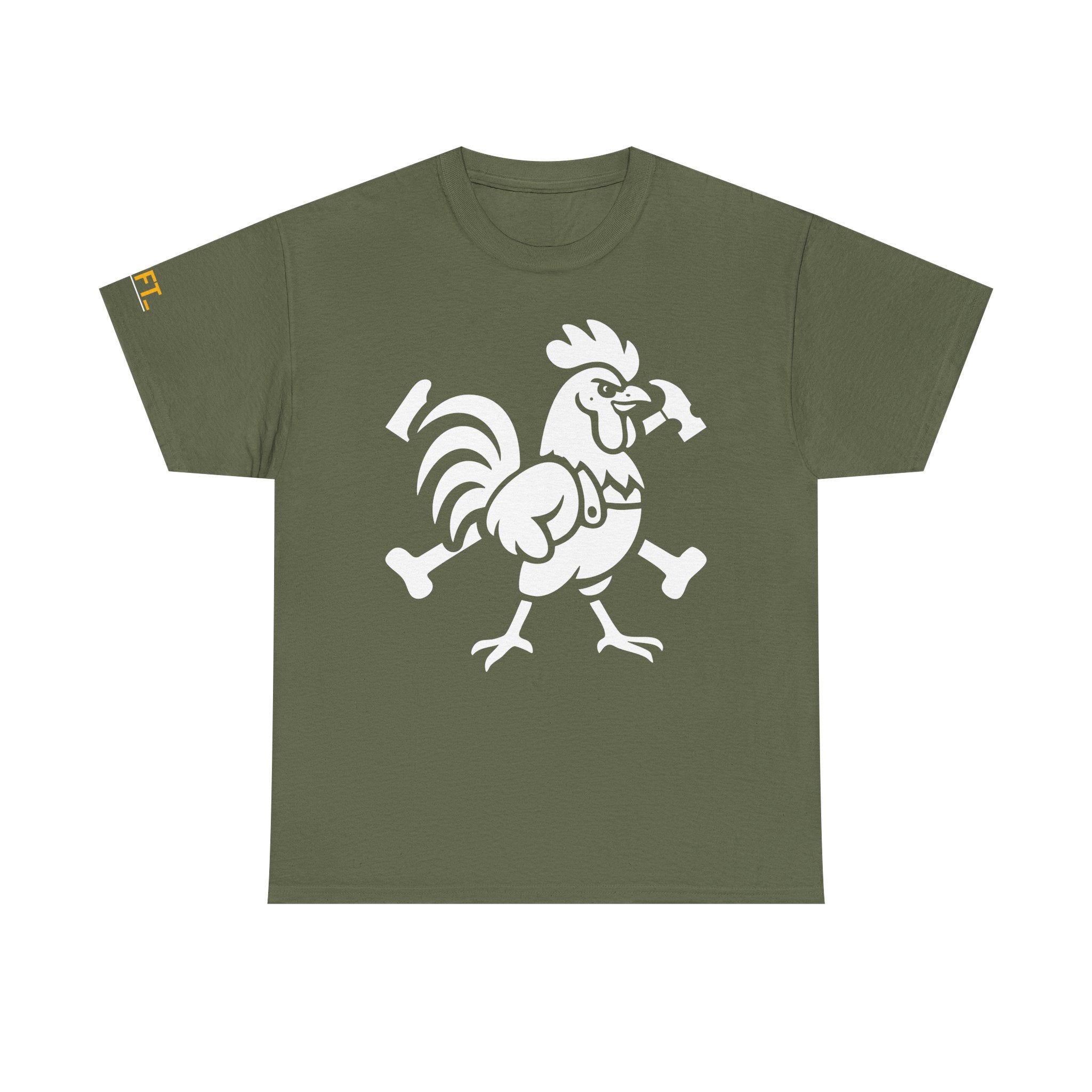 Hammered Rooster Tee - Perfect for Gym Lovers, Fitness Apparel, Casual Wear, Gifts for Him/Her, Unisex Workout Top