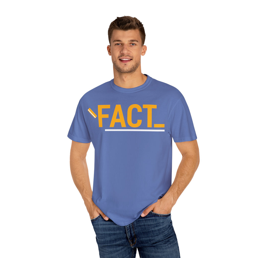 SHFT Designs Fact Graphic Tee for Trendsetters, Statement Shirt, Unisex Apparel, Perfect for Gifting, Everyday Wear, Festival Style