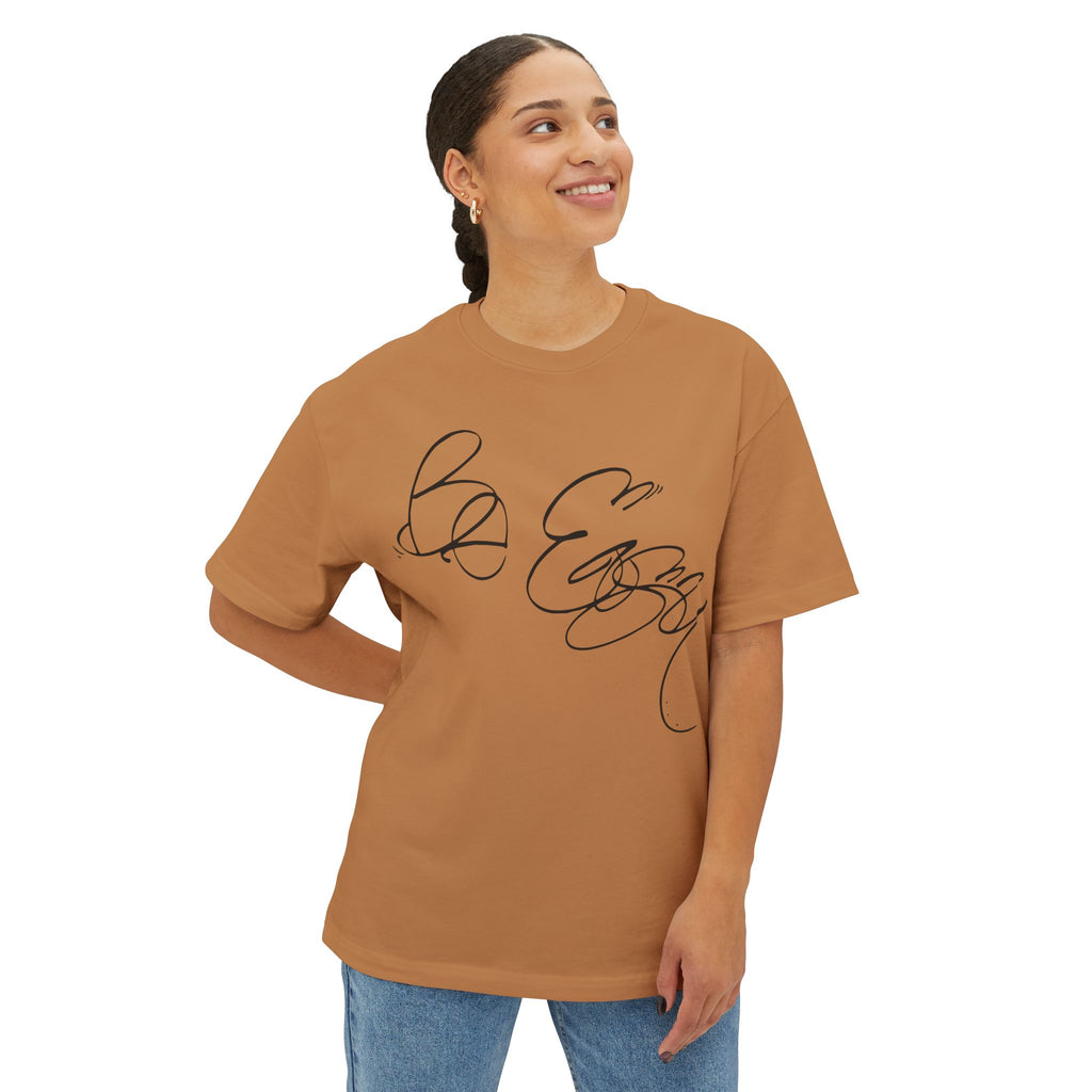 Be Easy Unisex Oversized Boxy Tee - "Be Easy" Relaxed Fit Tee, Casual Everyday Wear, Gift for Friends, Trendy Streetwear, Comfortable Lounge Top