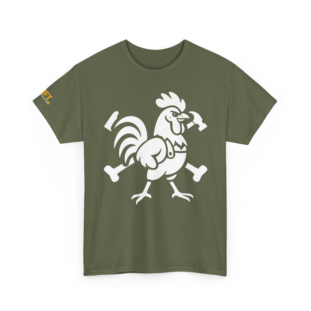 Hammered Rooster Tee - Perfect for Gym Lovers, Fitness Apparel, Casual Wear, Gifts for Him/Her, Unisex Workout Top