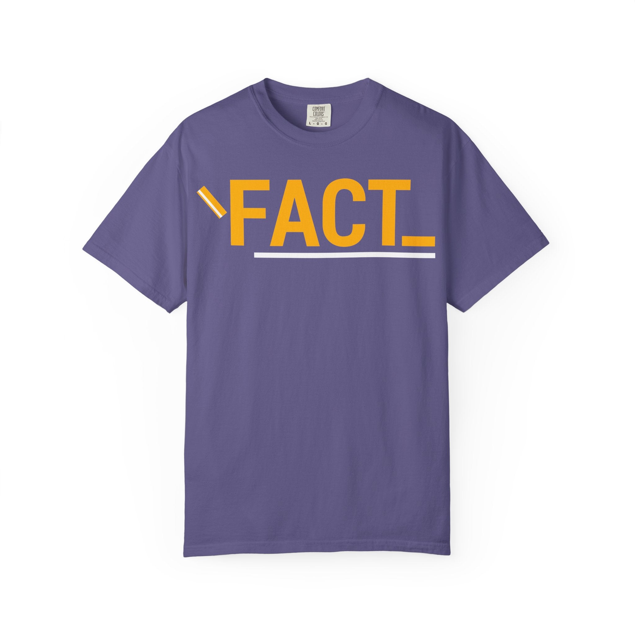 SHFT Designs Fact Graphic Tee for Trendsetters, Statement Shirt, Unisex Apparel, Perfect for Gifting, Everyday Wear, Festival Style